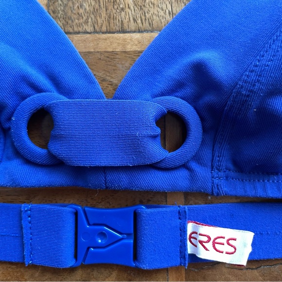 Eres Amarre Blue Bikini Halter Neck Swimsuit Top - Picture 2 of 4